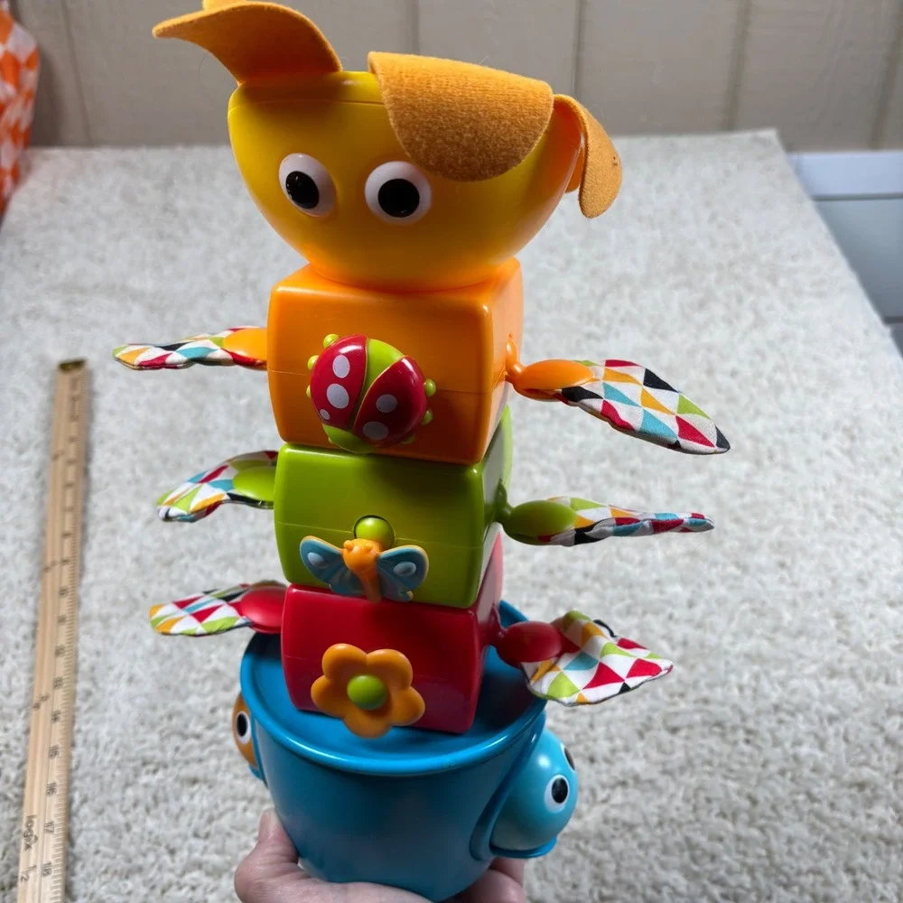 Yookidoo Baby Developmental Stacking Toy Crawl‎ Play Bug Turtle Sounds Motion